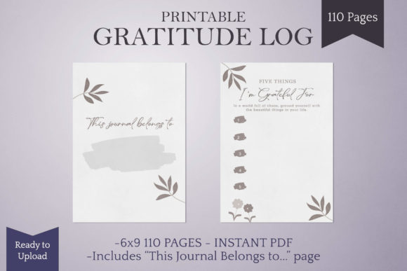 Download Gratitude Journal Ready to Upload KDP - Premium Resources