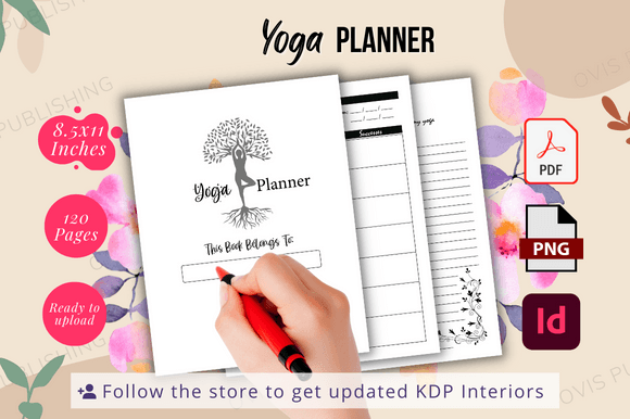 Download Yoga Planner - Ready to Upload | KDP - Premium Resources